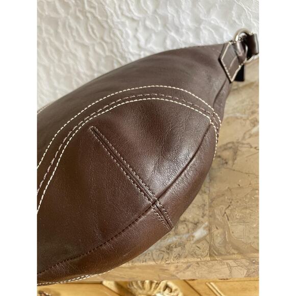 Vtg Rare Coach Ergo leather brown hobo Shoulder bag F10907 - Picture 8 of 10